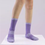 Crew Socks for Women Hiking Athletic Running Walking Cushioned Compression Cotton Socks 6 Pairs - Image 2