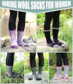 Wool Hiking Socks for Womens Thermal Warm Winter Boot Crew Cushion Cozy Thick Work Gift Socks 5 Pairs - Image 2