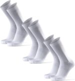 Crew Cycling Socks – Breathable Fast-Dry Bike Socks with Cushioned Sole for Men & Women, 3- & 5-Pack