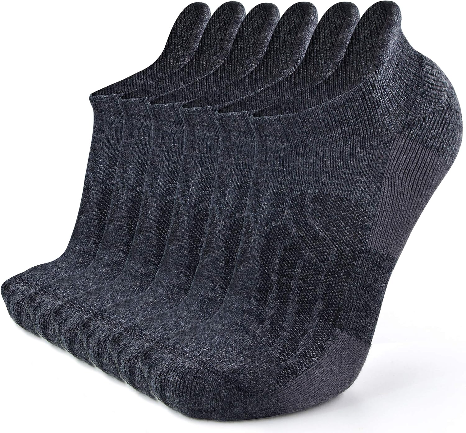 91kfoNPmDlL._AC_SL1500_.jpg Wool Compression Support Ankle Running Hiking Socks for Men Women, Soft Thick Cushion Tab Socks 3/6 Pairs - Image 1
