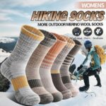 Wool Hiking Socks for Women Thermal Winter Warm Boot Work Cushion Socks 5 Pairs - Image 2